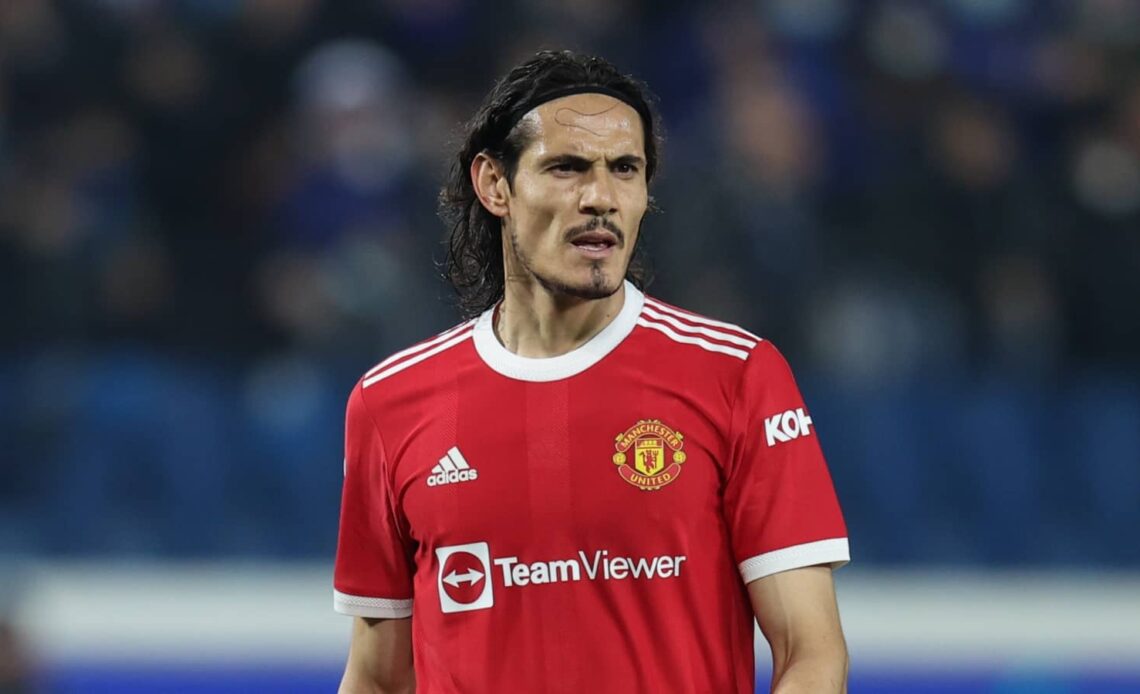 Man Utd striker Edinson Cavani