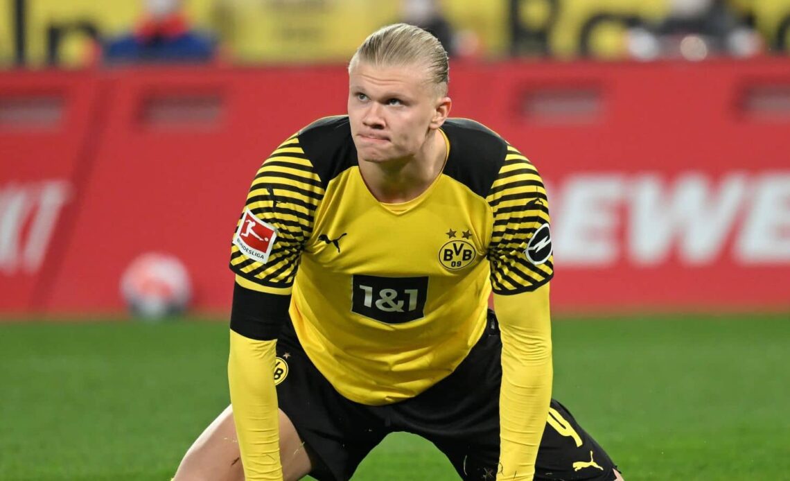 Erling Haaland, Borussia Dortmund striker reacts during Bundesliga match against Cologne