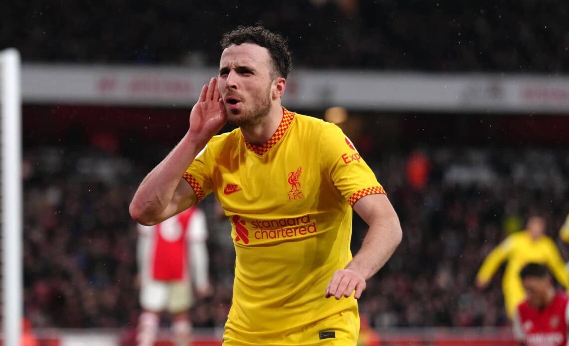 Diogo Jota, Arsenal v Liverpool March 2022