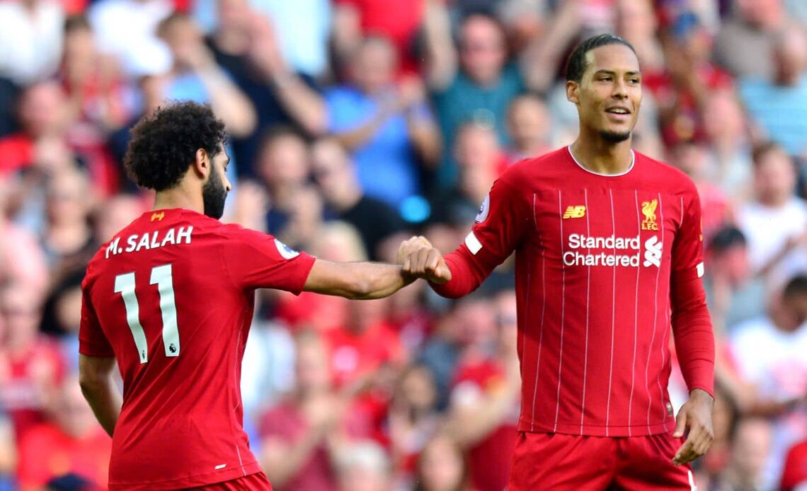 Virgil van Dijk, Mohamed Salah Liverpool v Arsenal August 2019