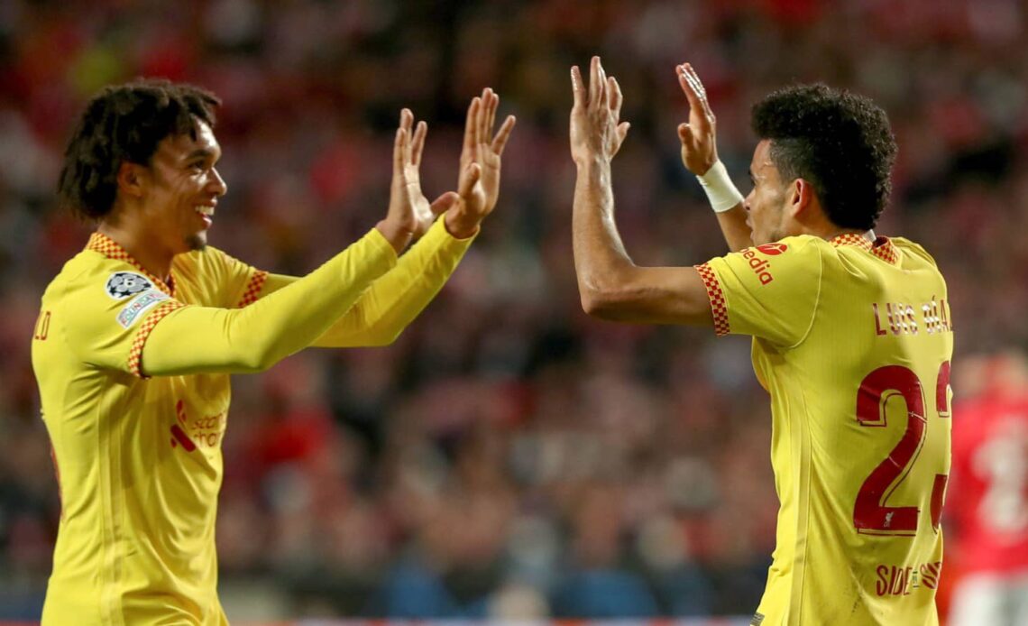 Liverpool pair Trent Alexander-Arnold and Luis Diaz
