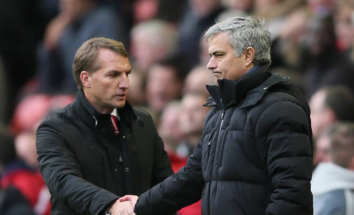 Brendan Rodgers and Jose Mourinho
