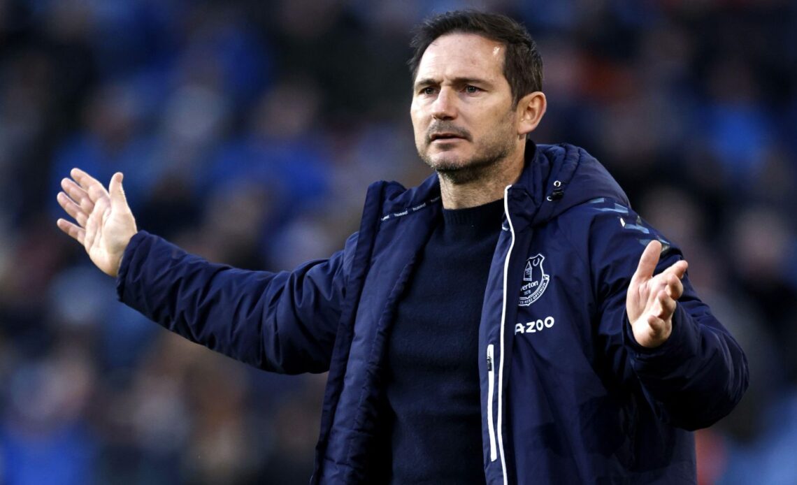 Frank Lampard getting credit for Everton defeat
