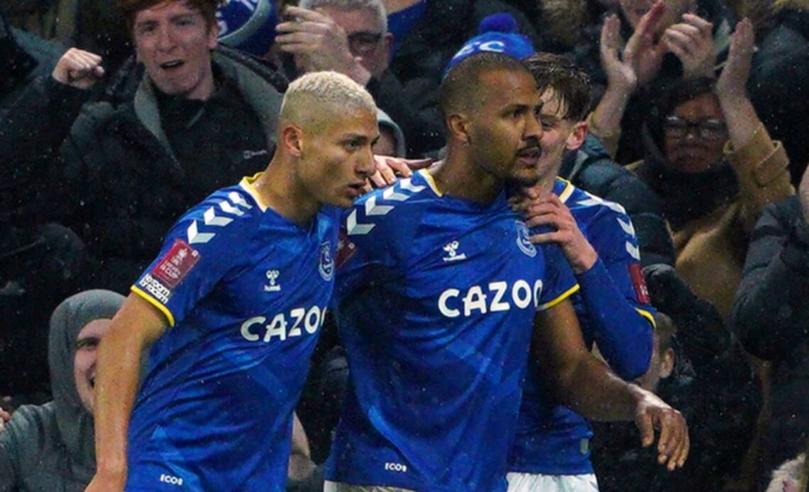 Salomon Rondon, Richarlison, Everton, March 2022.