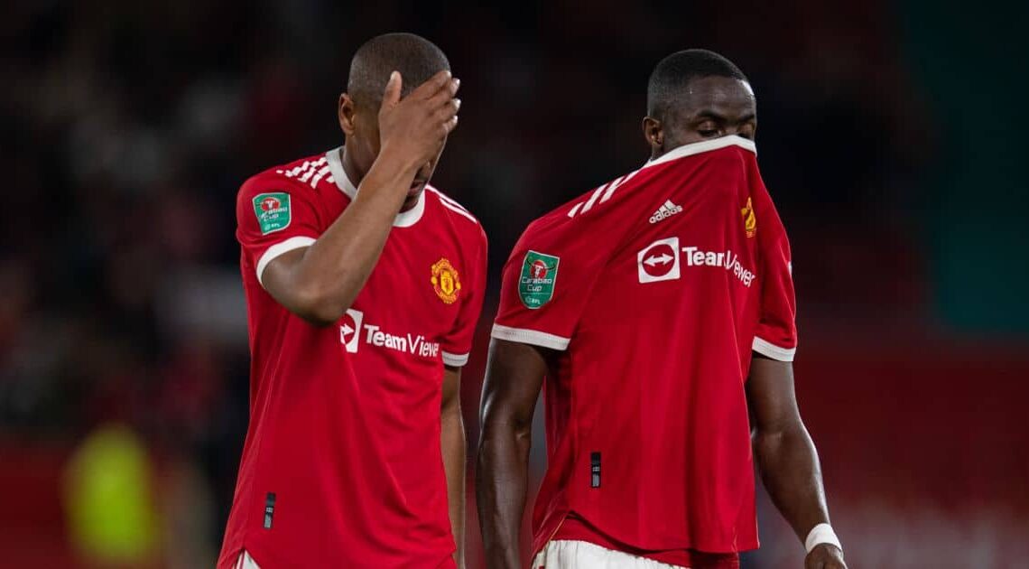 Anthony Martial and Eric Bailly Man Utd