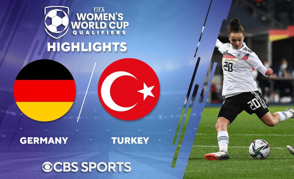 Germany vs. Turkey: Extended Highlights | FIFA Women's WCQ | CBS Sports Attacking Third