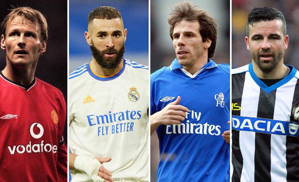 Karim Benzema, Gianfranco Zola, Teddy Sheringham and other players who peaked in their 30s