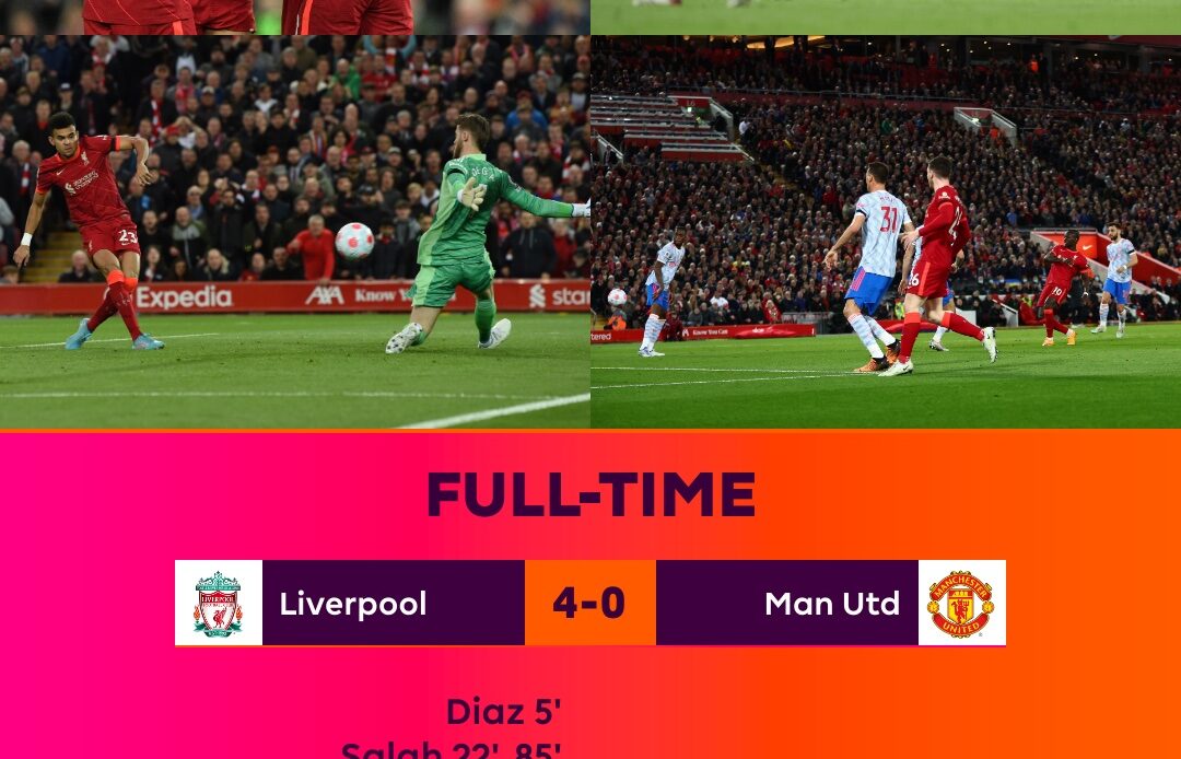 Liverpool 4-0 Manchester United- Highlights, Takeaways