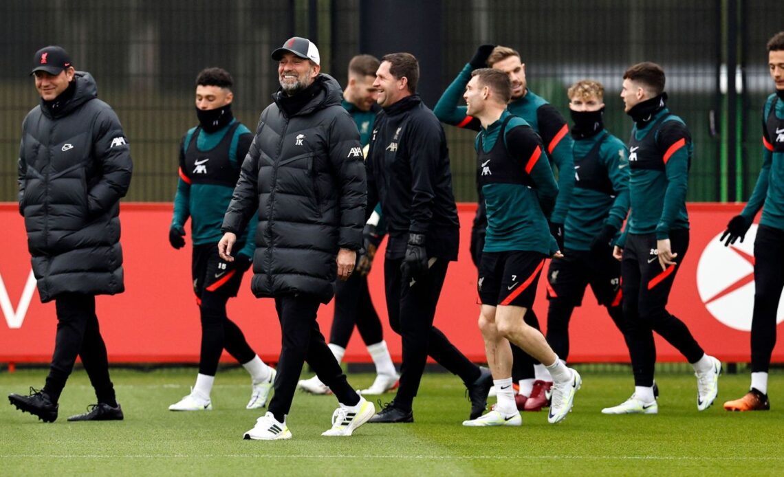 Liverpool Jurgen Klopp training April 2022