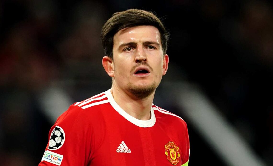 Harry Maguire captaining Manchester United