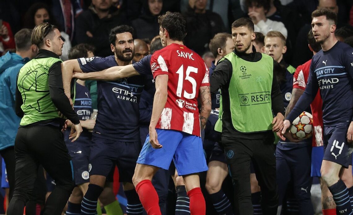 Manchester City's tunnel clash with Atletico Madrid leads to police intervention