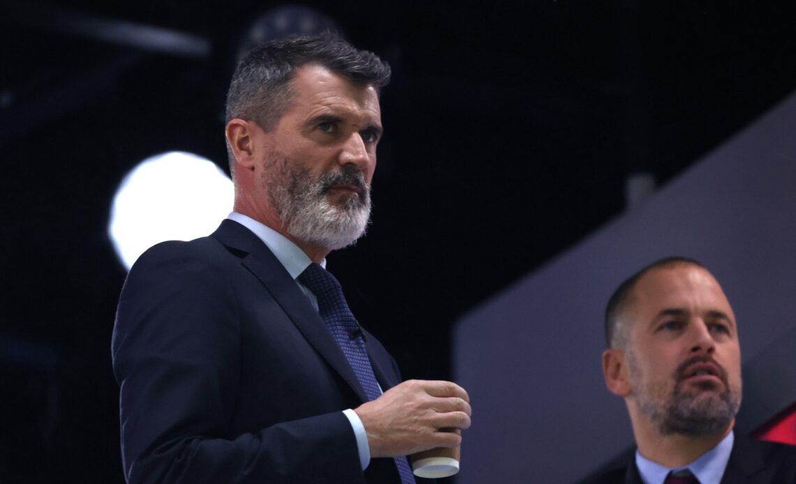 Manchester United legend Roy Keane during an ITV broadcast