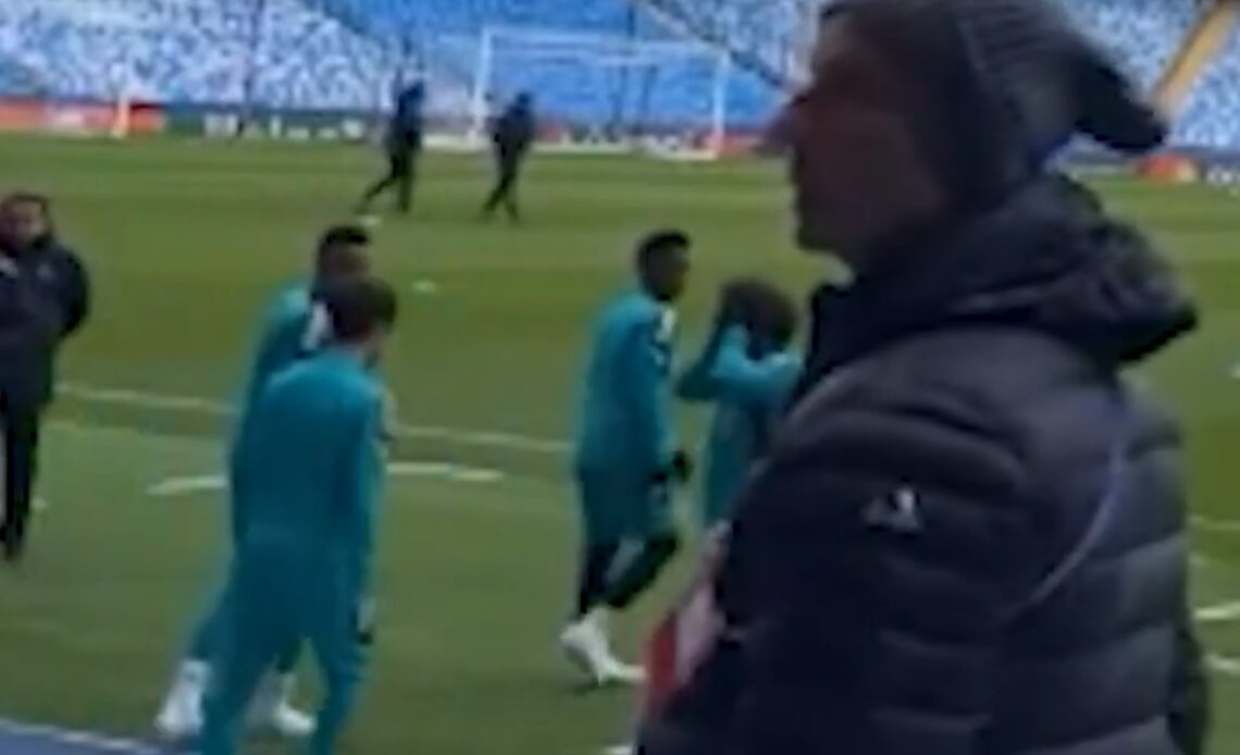 Marcelo visibly gutted after accidentally stepping on Manchester City crest