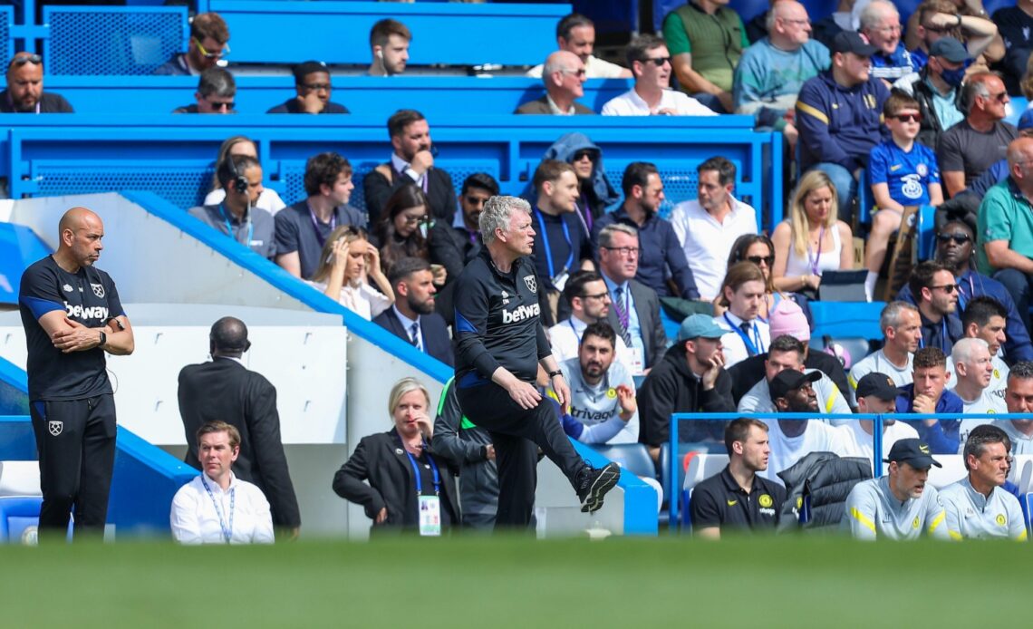 David Moyes watches a match from the touchline
