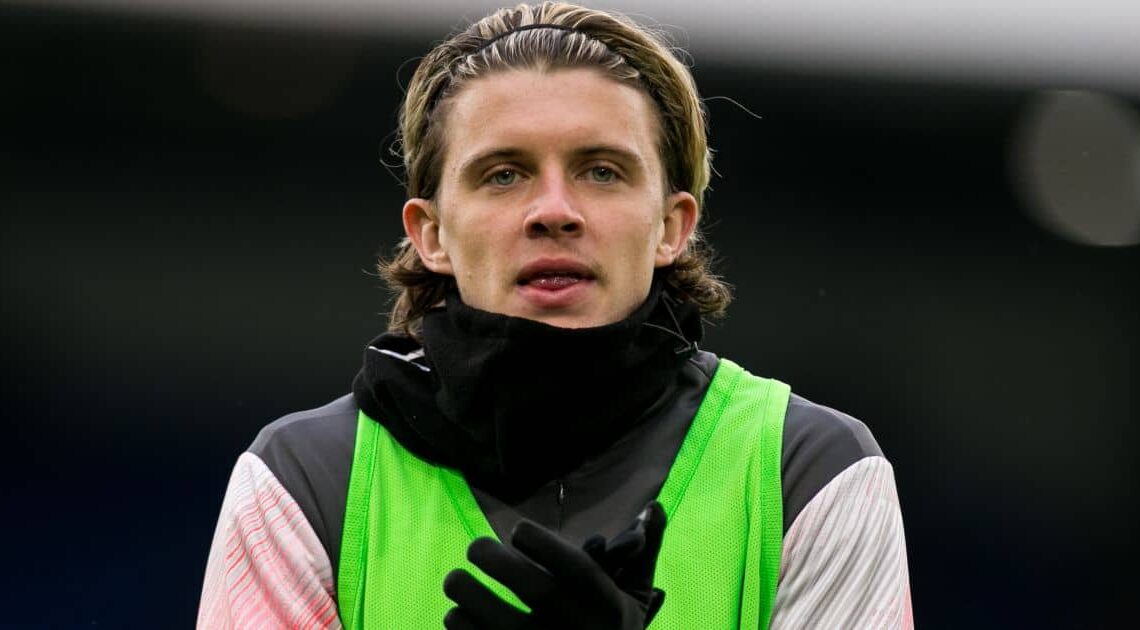 Conor Gallagher warms up for Crystal Palace - on-loan Chelsea man is wanted by Dan Ashworth at Newcastle
