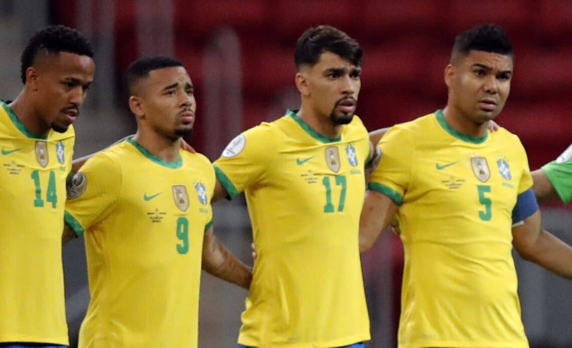 Eder Militao, Gabriel Jesus, Lucas Paqueta and Casemiro