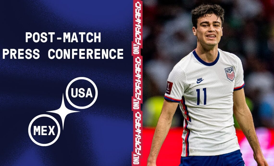 POST-MATCH PRESS CONFERENCE: Christian Pulisic and Gio Reyna | USMNT vs. Mexico | March 24, 2022