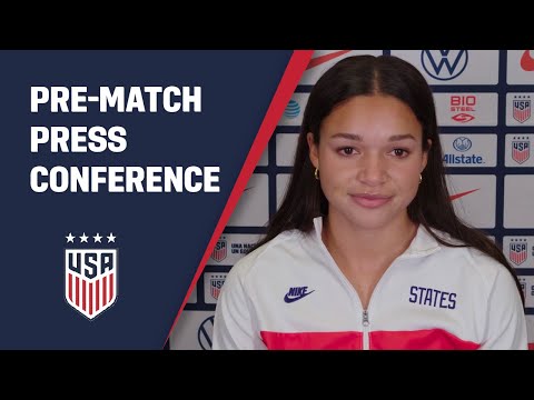 PRE-MATCH PRESS CONFERENCE: Sophia Smith | USWNT vs. Uzbekistan | Apr. 8, 2022