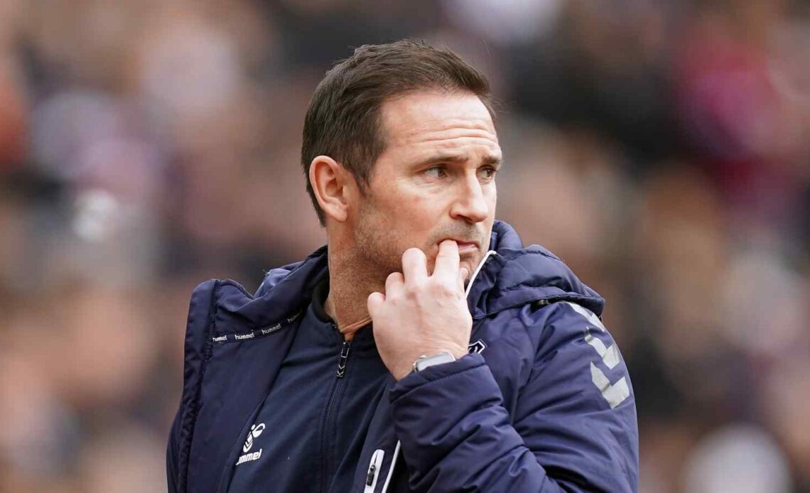 Frank Lampard managing Everton