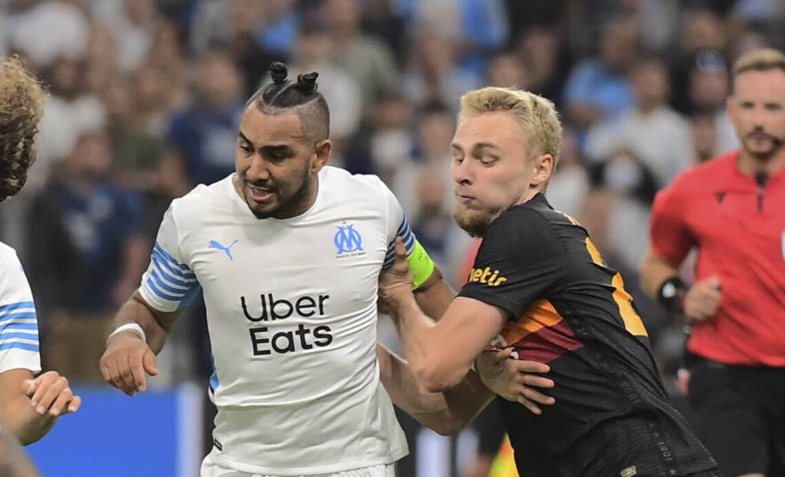 Victor Nelsson, Dimitri Payet, Marseille, Galatasaray, September 2021.