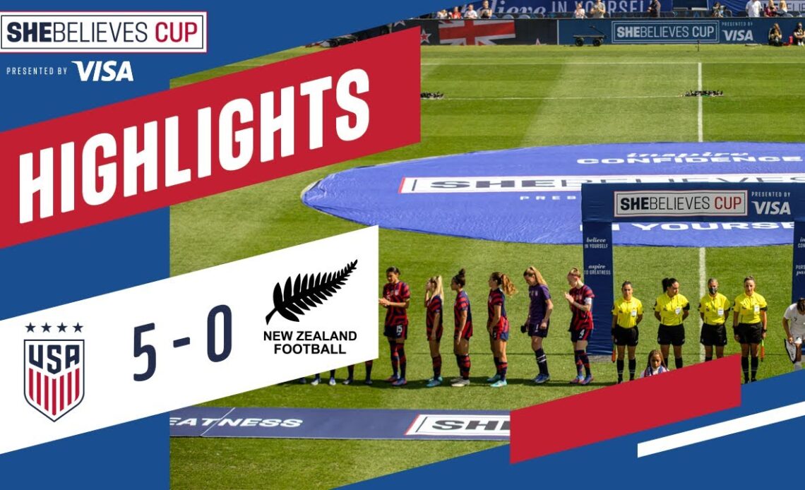 USWNT vs. New Zealand: Extended Highlights - Feb. 20, 2022