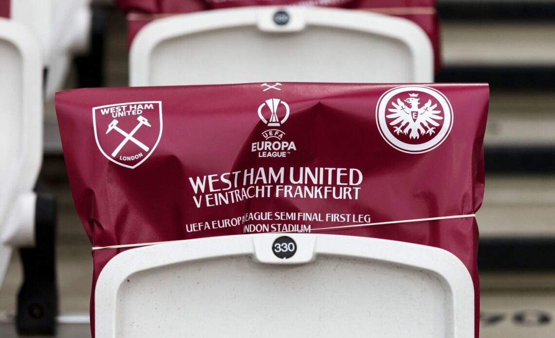 A decorated West Ham seat