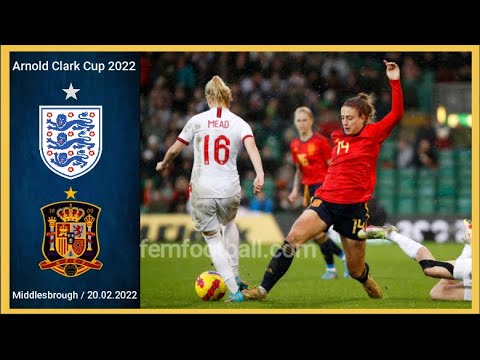 [0-0] | 20.02.2022 | England vs Spain | Arnold Clark Cup Women 2022 | Women´s Football