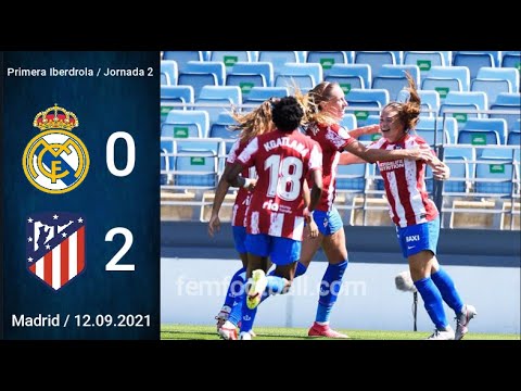 [0-2] | 12.09.2021 | Real Madrid Femenino vs Atletico Madrid Femenino | Primera Iberdrola 2021-22 J2