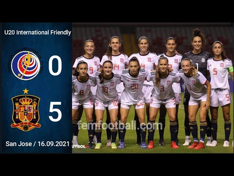 [0-5] | 17.09.2021 | Costa Rica U20 vs Spain U20 | Women´s football | International Friendly
