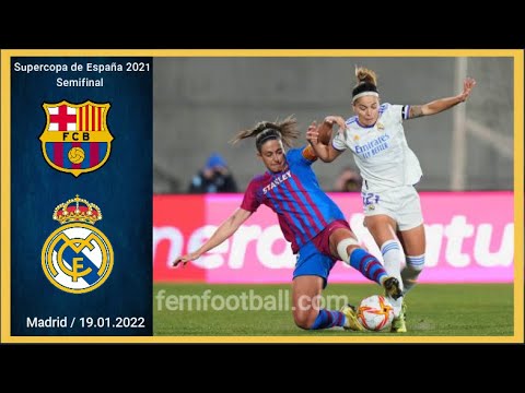 [1-0] | 19.01.2022 |  Barcelona Femenino vs Real Madrid Femenino | Super copa de España 2021 | Semi