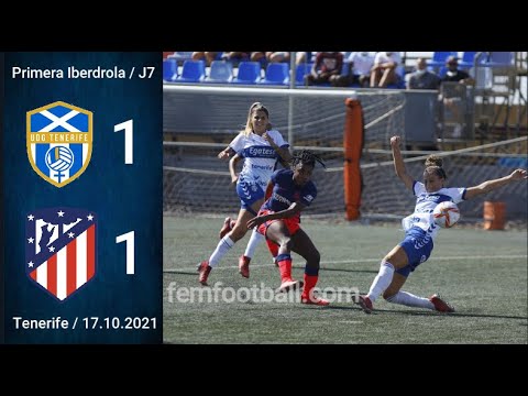 [1-1] | 17.10.2021 | UDG Tenerife vs Atletico de Madrid Femenino | Primera Iberdrola 2021-22 | J7