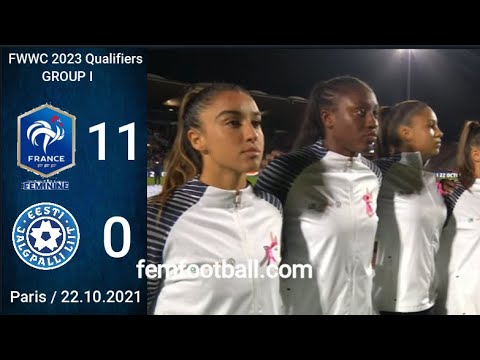 [11-0] | 22.10.2021 | France vs Estonia | FIFA Women World Cup 2023 Qualifiers | Group I