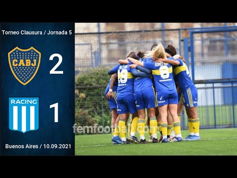 [2-1] | 10.09.2021 | Boca Juniors Femenino vs Racing Club Femenino | Torneo Clausura 2021 | J5