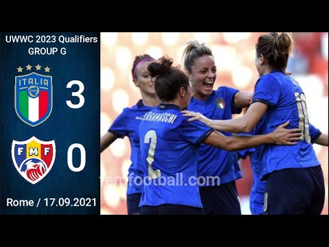 [3-0] | 17.09.2021 | Italy vs Moldova | FIFA Women World Cup 2023 Qualifiers | Group G | FWWC 2023