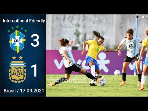 [3-1] | 17.09.2021 | Brasil vs Argentina | International Friendly Women´s football | Futbol Femenino
