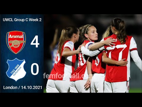 [4-0] | 14.10.2021 | Arsenal Women vs Hoffenhein | UWCL 2021-22 | Group C | Week 2
