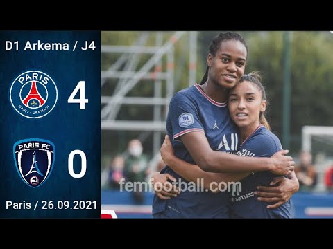 [4-0] | 26.09.2021 |  PSG Féminines vs Paris FC | D1 Arkema 2021-22 J4