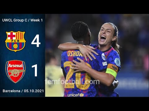[4-1] | 05.10.2021 | FC Barcelona Femeni vs Arsenal Women | UWCL 2021-22 | Group C | Week 1