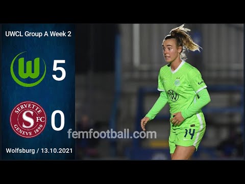 [5-0] | 13.10.2021 | VfL Wolfsburg Frauen vs Servette FCCF | UWCL 2021-22 Group A | Week 2