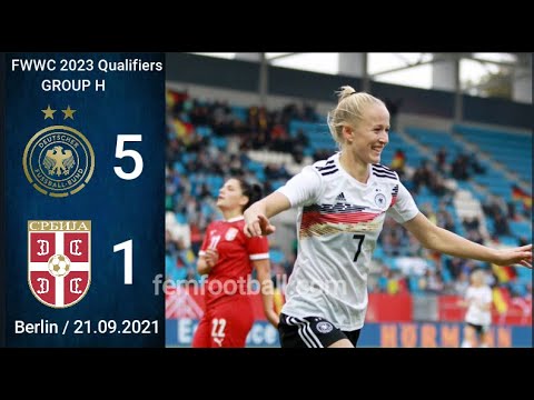 [5-1] | 21.09.2021 | Germany vs Serbia | FIFA Women World Cup 2023 Qualifiers | Group H | FWWC2023
