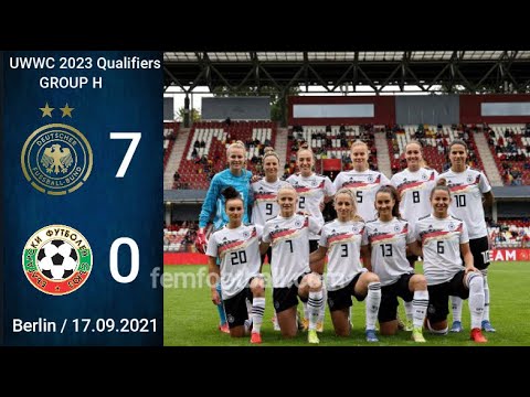 [7-0] | 18.09.2021 | Germany vs Bulgaria | FIFA Women World Cup 2023 Qualifiers | Group H | FWWC2023