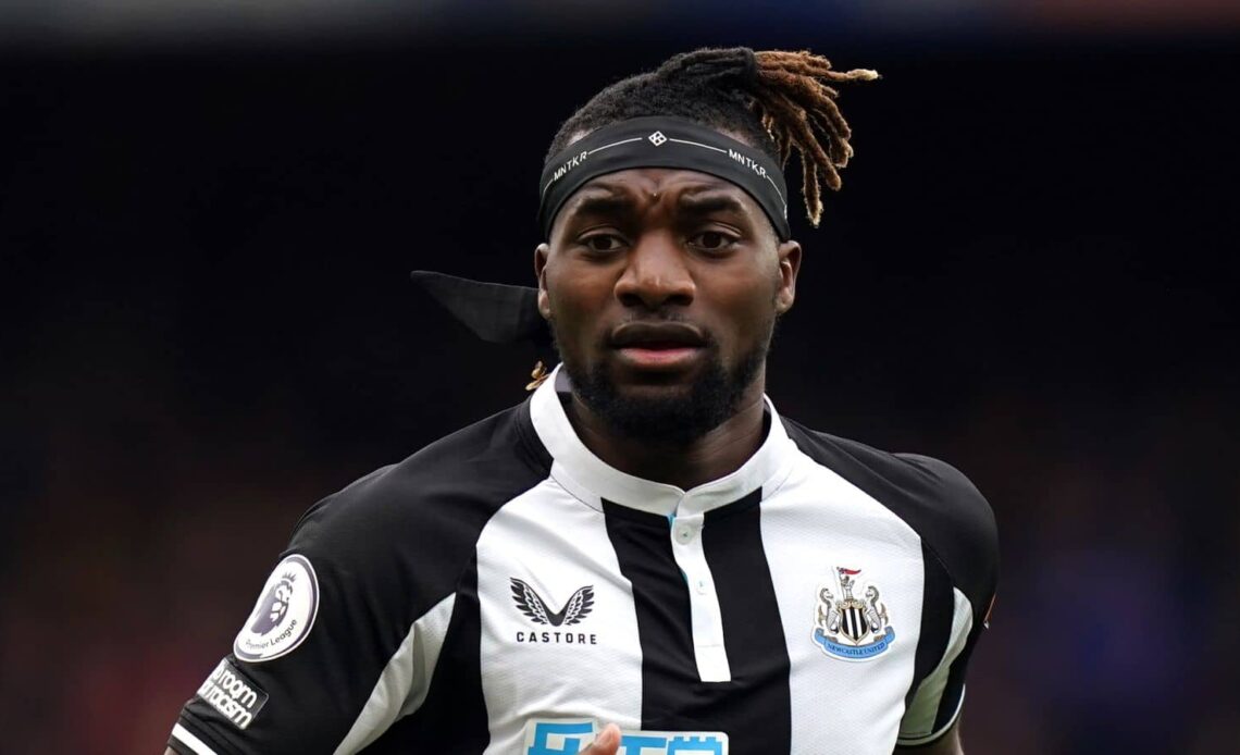 Allan Saint-Maximin in action for Newcastle during Premier League game v Chelsea at Stamford Bridge