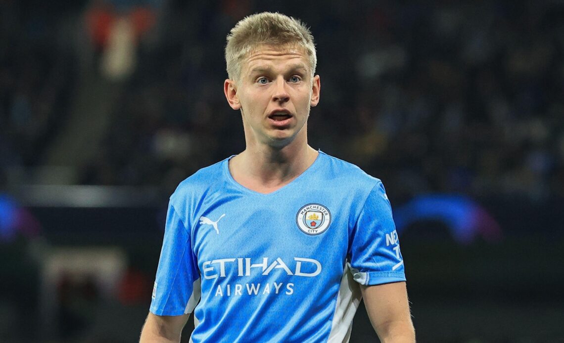 Reported Arsenal target Oleksandr Zinchenko during a match