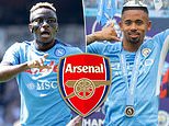 Arsenal 'keen to sign Napoli striker Victor Osimhen as well as Manchester City's Gabriel Jesus'