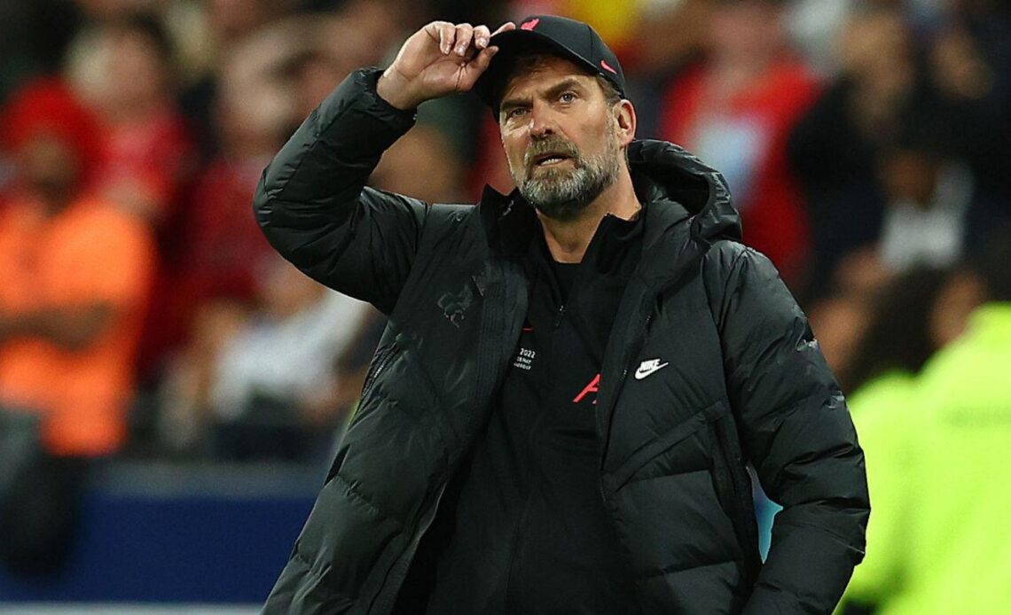 Jurgen Klopp watches Liverpool lose the Champions League final.