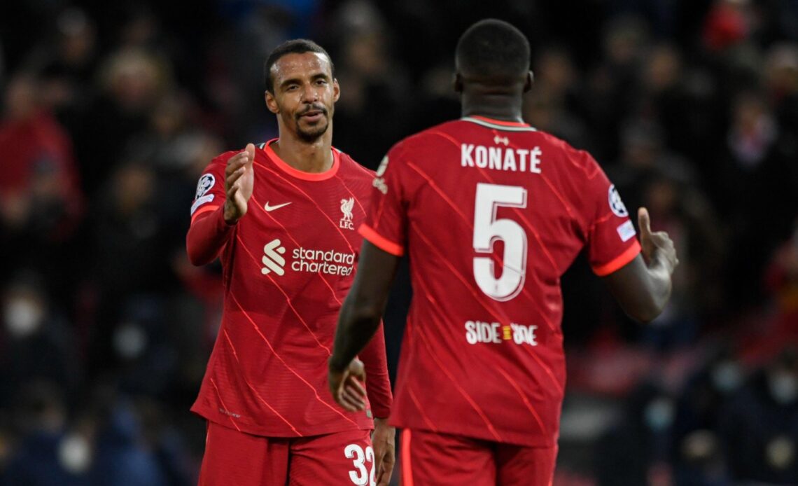 Liverpool duo Ibrahima Konate and Joel Matip