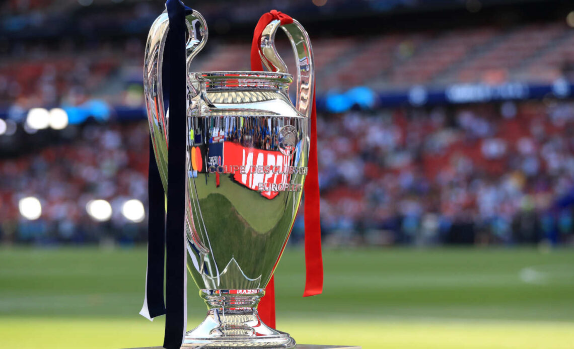 The UEFA Champions League trophy