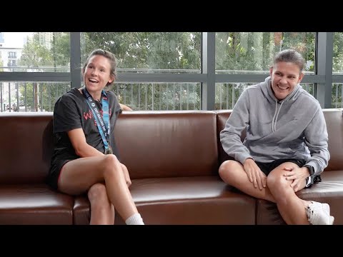 Emily Menges interviews gold medalist Christine Sinclair with crazy questions from Thorns teammates