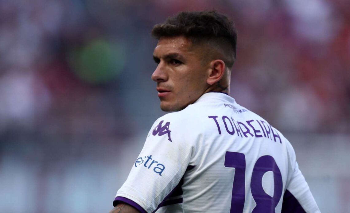 Lucas Torreira playing for Fiorentina