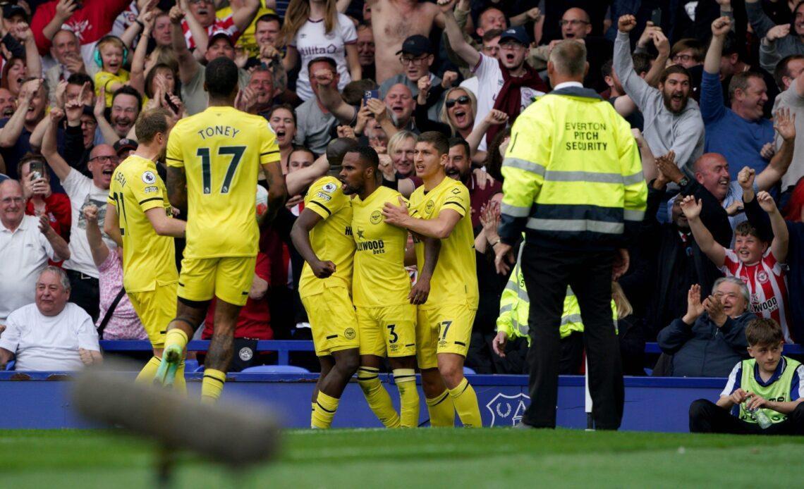 Everton vs Brentford - Rico Henry celebrates his goal